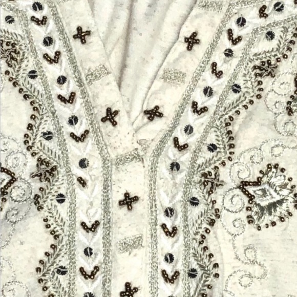 Lucky Brand Women’s Boho Top with Beaded Accents - Picture 3 of 6